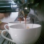 Extraccion de espressos para cappuccinos